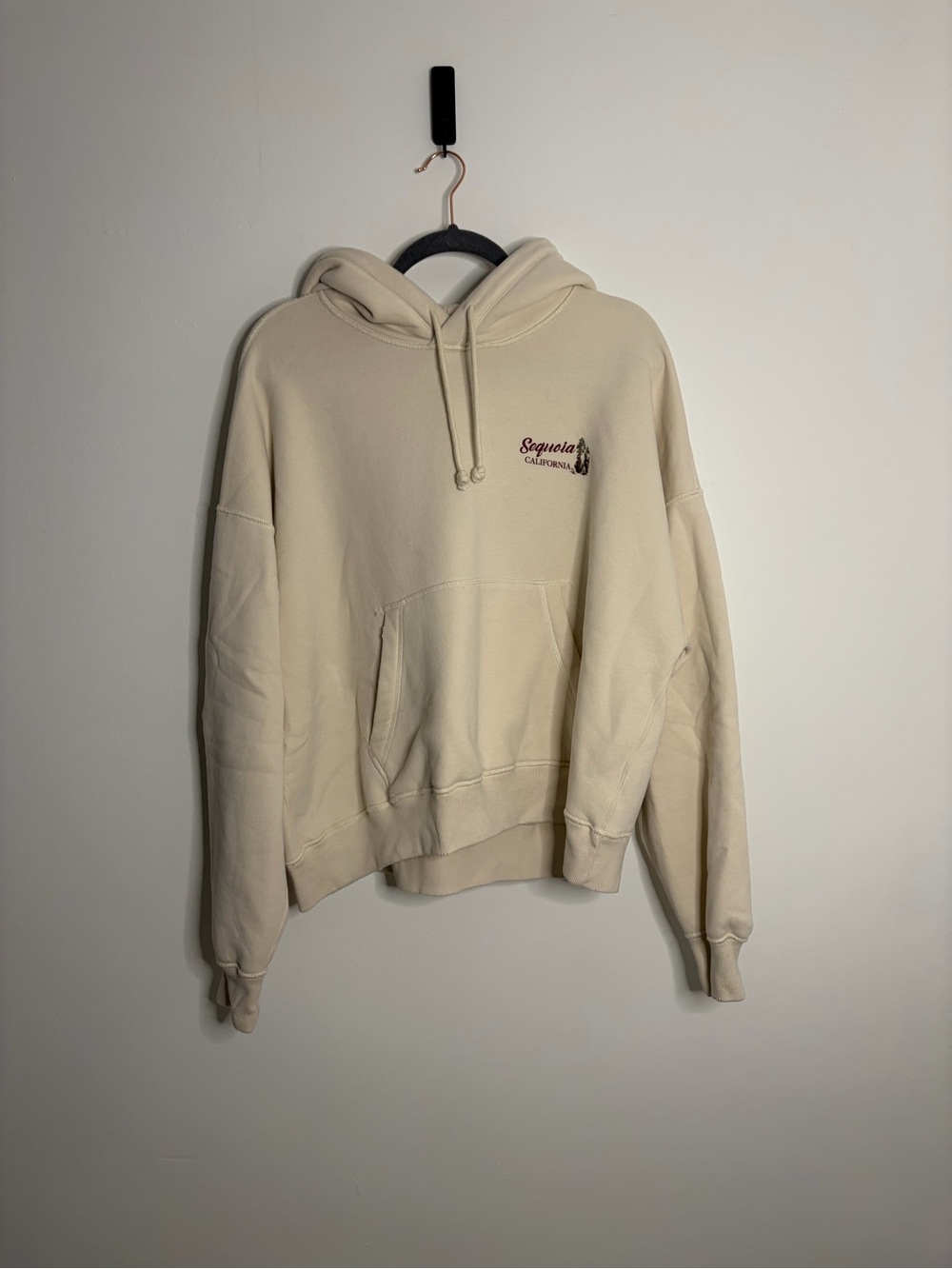 Abercrombie & Fitch Cream Sequoia Graphic Crew Hoodie - Picture 2 of 3